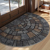 Kirkby Semicircle Mosaic Door Mat Non-Slip Indoor Outdoor