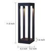 Hebden LED Bollard Light Black Die-Cast Four Heights IP54