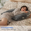 Wensley Adjustable Reading Pillow Folding U Shape Design