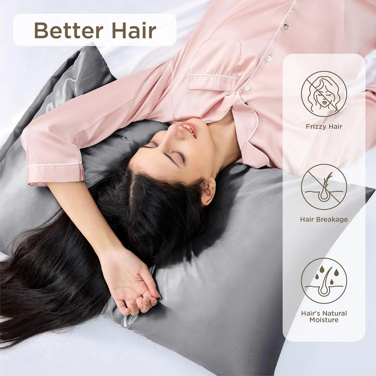 Sedbergh Silk Pillowcase Set of 2 Smooth Hair and Skin