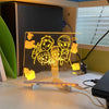 Easby LED Acrylic Message Board Lamp Set of 2 Writable