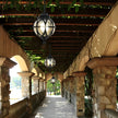 Tanfield Metal Orb Outdoor Pendant Light Globe Chain