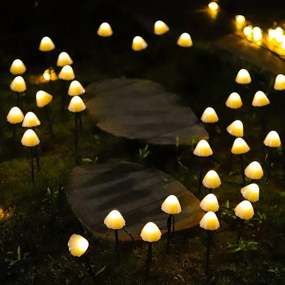 Grassington Solar Mushroom String Lights 5 m Garden