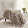 Thaxted Faux Rabbit Fur Throw Blanket Plaid