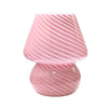 Ilkley Murano Style Glass Mushroom Lamp USB Dimmable