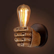 Grinton Hand Wall Lamp Sculptural Resin Sconce