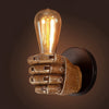 Grinton Hand Wall Lamp Sculptural Resin Sconce