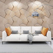 Richmond Bowtie 3D Leather Wall Panel Padded Geometric