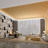 Richmond Bowtie 3D Leather Wall Panel Padded Geometric