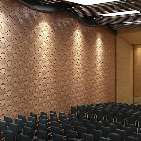 Richmond Bowtie 3D Leather Wall Panel Padded Geometric