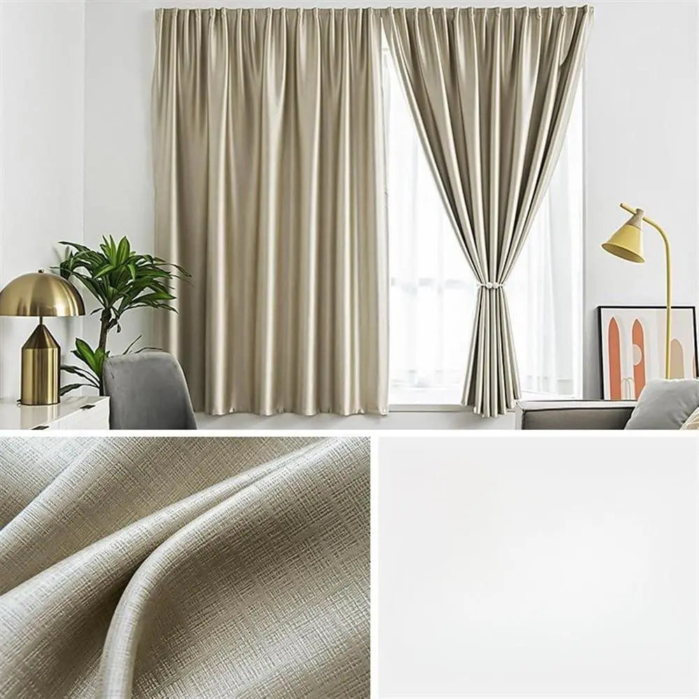Keld Full Blackout Curtain Velcro Punch Free Sun Shield