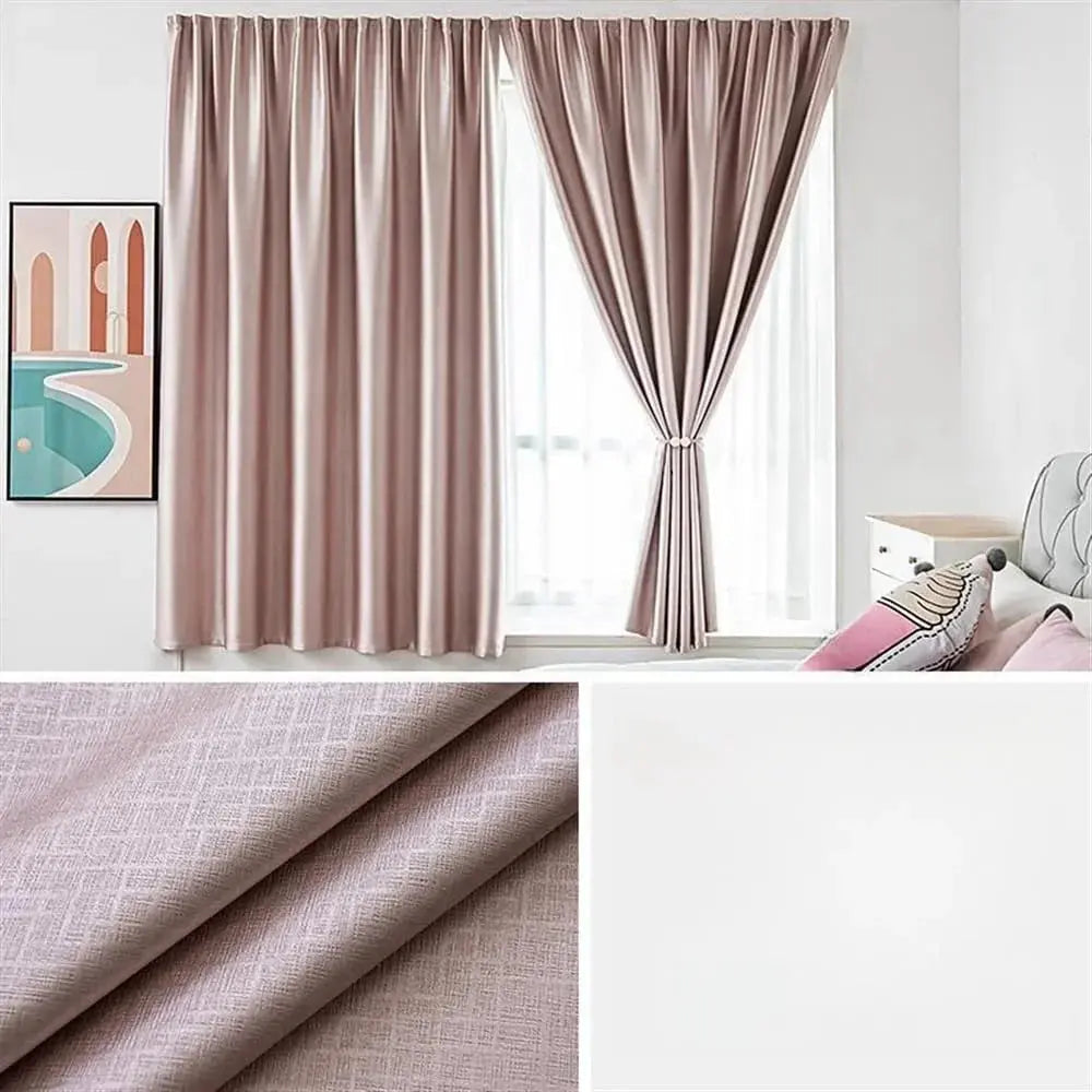 Keld Full Blackout Curtain Velcro Punch Free Sun Shield