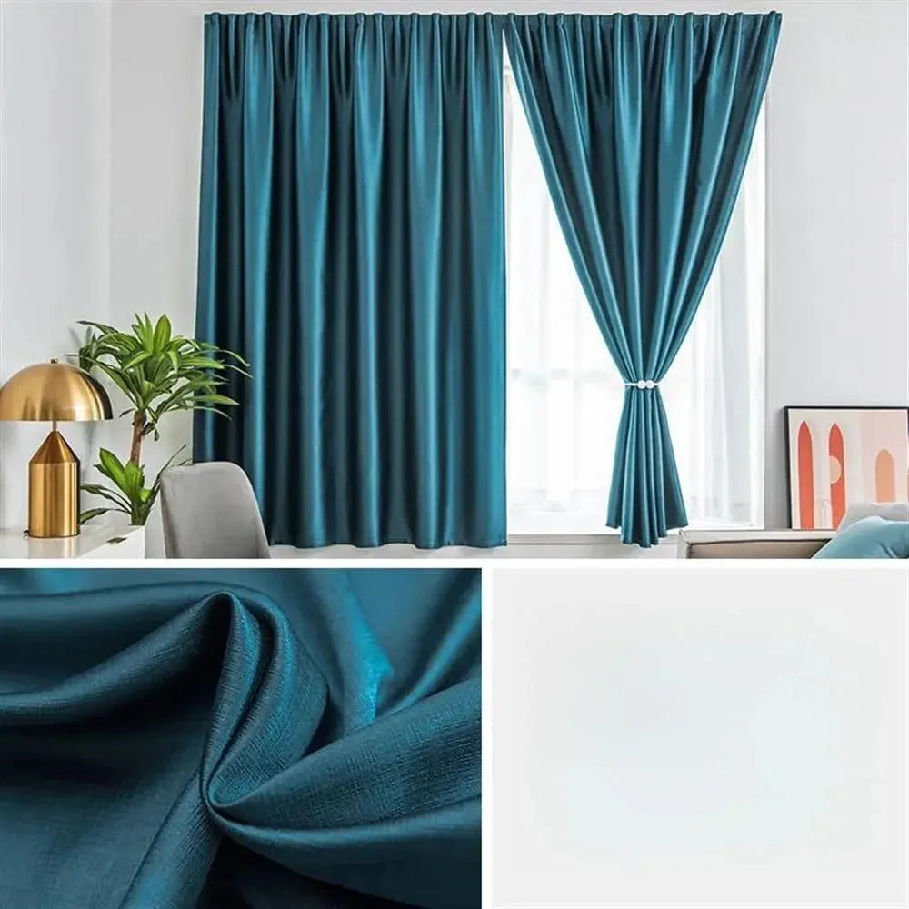Keld Full Blackout Curtain Velcro Punch Free Sun Shield