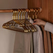 Bibury Metal Coat Hangers Set of 10 Non Slip