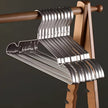 Bibury Metal Coat Hangers Set of 10 Non Slip
