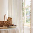 Thwaite Jacquard Sheer Tulle Curtain White Light Filtering
