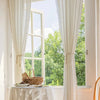 Thwaite Jacquard Sheer Tulle Curtain White Light Filtering