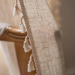 Rosedale Boho Tassel Linen Curtains Set of 2 Semi Blackout