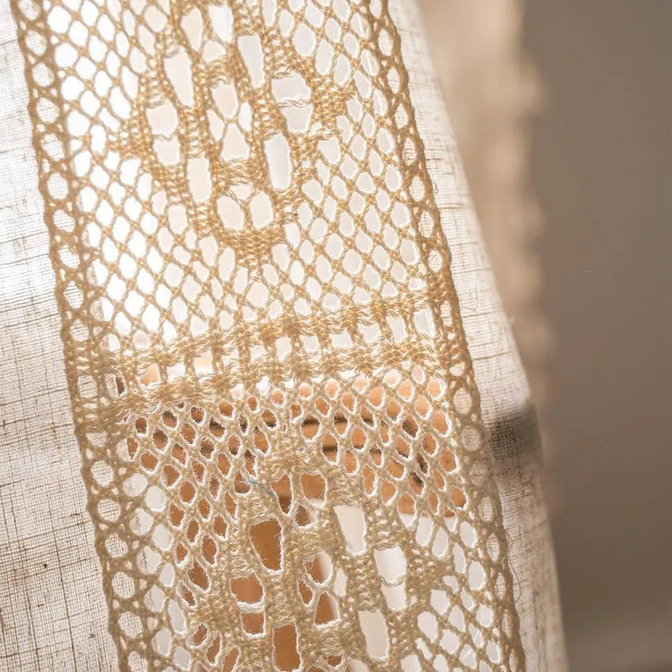 Rosedale Boho Tassel Linen Curtains Set of 2 Semi Blackout
