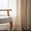 Rosedale Boho Tassel Linen Curtains Set of 2 Semi Blackout