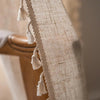 Rosedale Boho Tassel Linen Curtains Set of 2 Semi Blackout