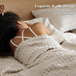 Broadway Cotton Waffle Blanket Lightweight Breathable Throw