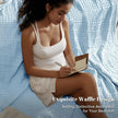 Broadway Cotton Waffle Blanket Lightweight Breathable Throw
