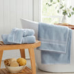 Settle Cotton Washcloth Set of 3 Diamond Dobby Trim