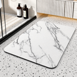 Filey Quick Dry Diatom Bath Mat Non-Slip Marble Effect