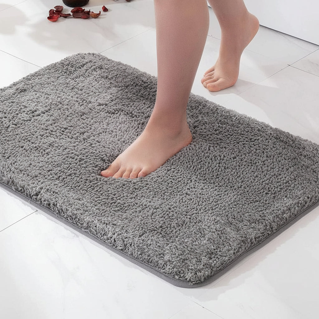 Dufton Plush Microfibre Bath Rug Non-Slip Absorbent