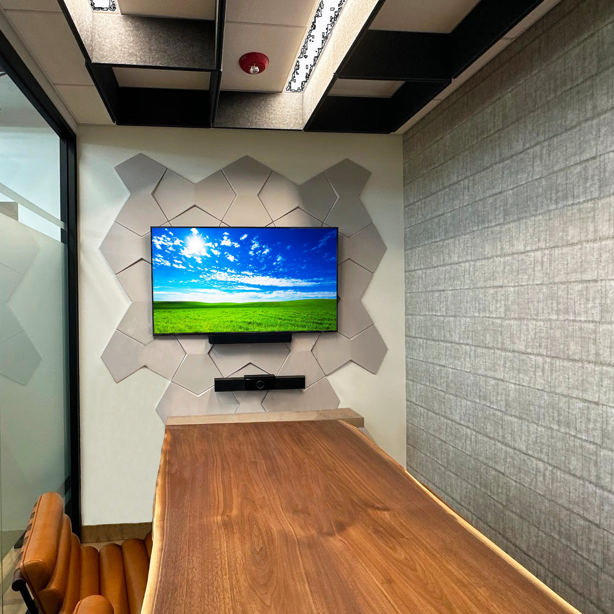 Richmond Bowtie 3D Leather Wall Panel Padded Geometric