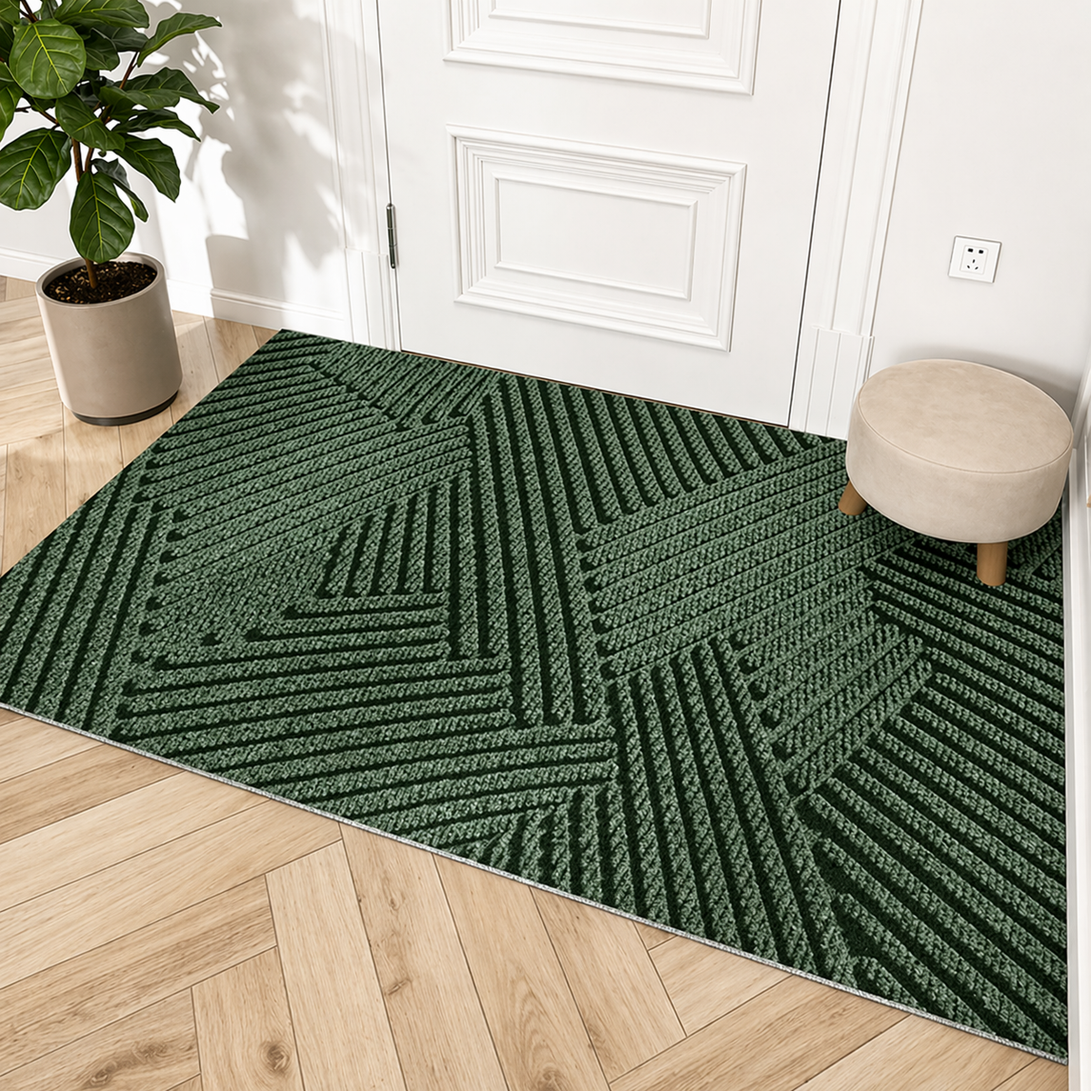 Brindle Non-Slip Door Mat Dirt Trapping Mat for Entryways