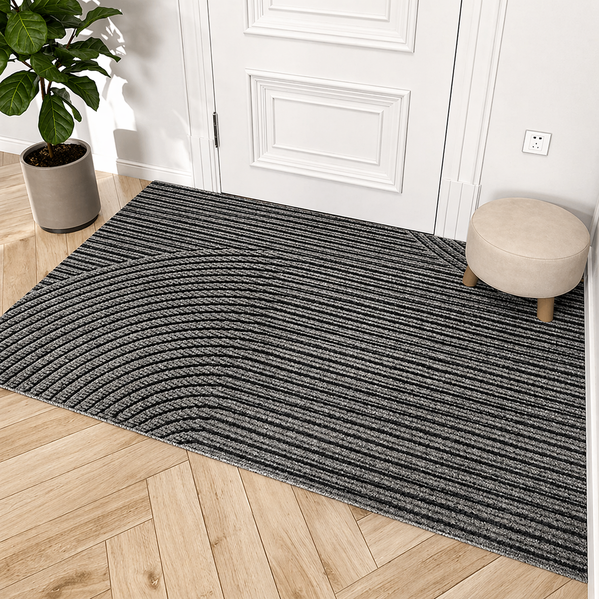 Brindle Non-Slip Door Mat Dirt Trapping Mat for Entryways