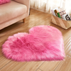Lowther Heart Shaped Plush Rug Fluffy Washable Area Rug