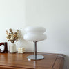 Ashcombe Glass Table Lamp Chrome Base Retro Bedside Light