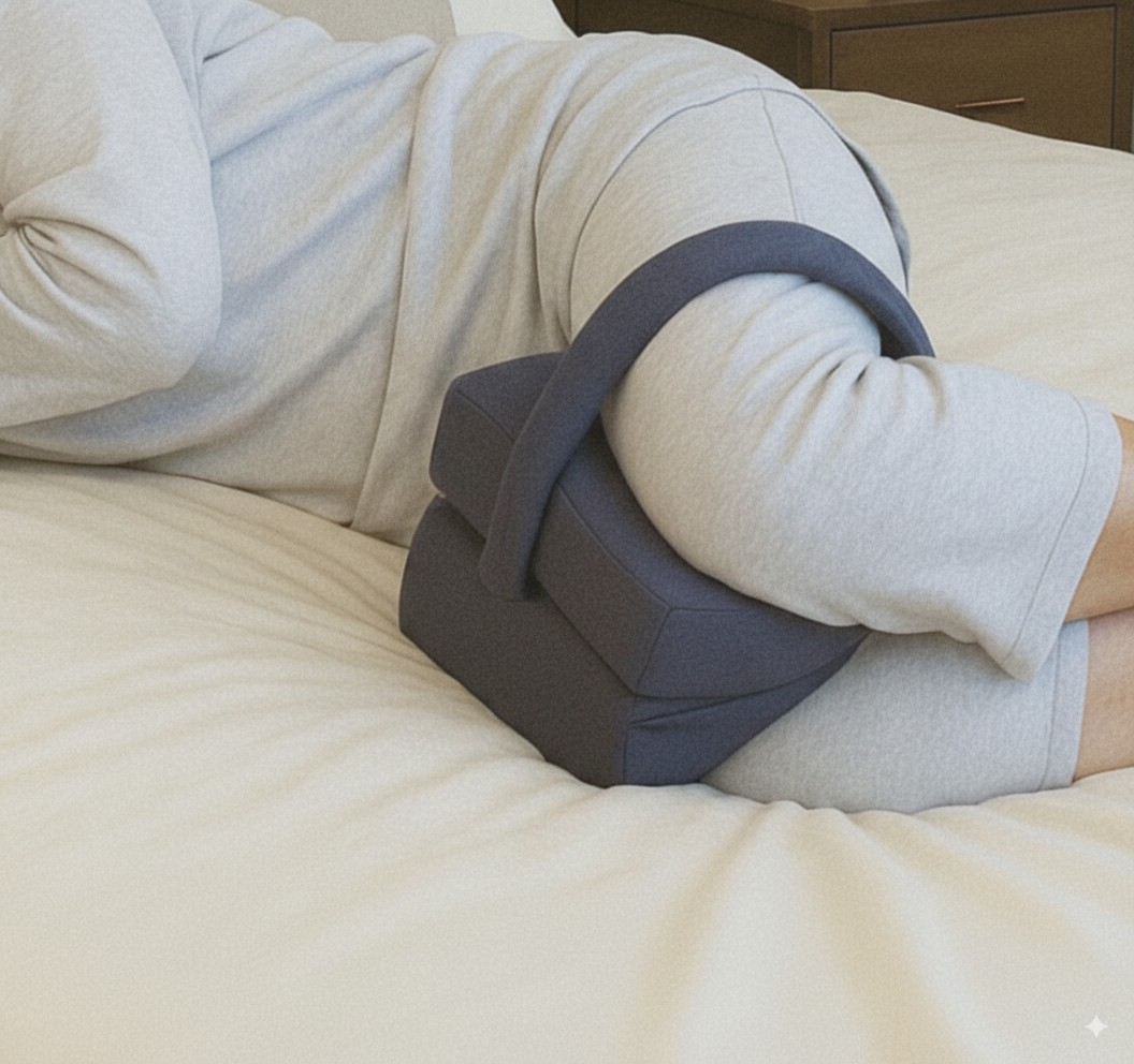 Embsay Memory Foam Knee Pillow Contoured for Side Sleepers