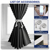 Howden Self Adhesive Blackout Curtain Portable Six Sizes
