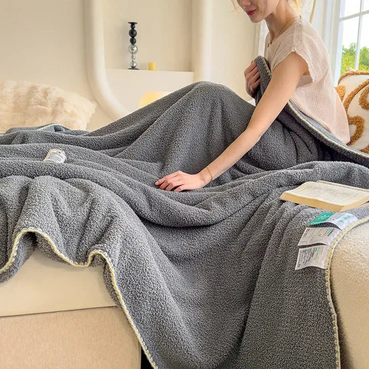 Hambledon Double Thick Faux Lamb Plush Throw Blanket