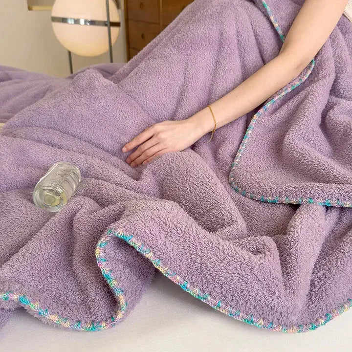 Hambledon Double Thick Faux Lamb Plush Throw Blanket
