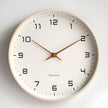 Harlow Wood Frame Wall Clock Silent Quartz for Kitchens