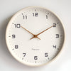Harlow Wood Frame Wall Clock Silent Quartz for Kitchens