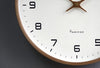 Harlow Wood Frame Wall Clock Silent Quartz for Kitchens