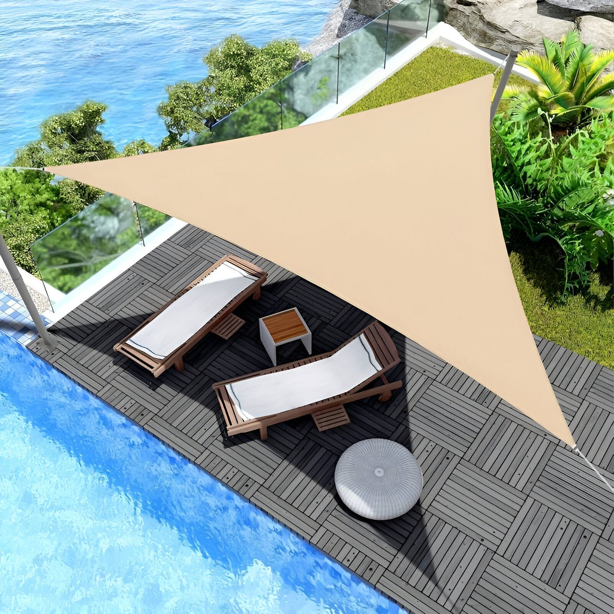 TriBlocker Triangle Shade Sail Waterproof UV Block