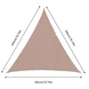 TriBlocker Triangle Shade Sail Waterproof UV Block