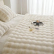 Sedgwick Faux Rabbit Fur Throw Blanket and Cushion