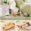 Aldeburgh Bamboo Folding Toilet Stool Non Slip Footstool
