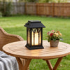 Belford Candlestick Solar Lantern Black Dusk to Dawn