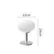 Ashcombe Glass Table Lamp Chrome Base Retro Bedside Light