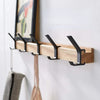 Dalby Wall Mounted Coat Rack Five Adjustable Dual Hooks