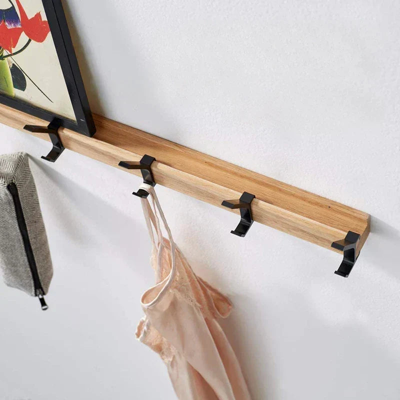 Dalby Wall Mounted Coat Rack Five Adjustable Dual Hooks